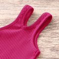 thumbnail image 6 of GiLiling Toddler Baby Girls Dance Tank Top One Shoulder Racerback Crop Shirt Sleeveless Sports Vest Summer Casual (Red, 18-24 Months), 6 of 9