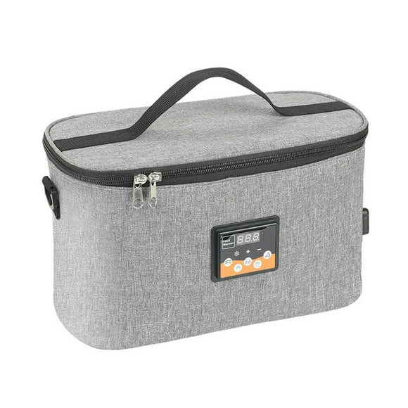 YOPTOP Portable Oven Car Food Warmer Mini Oven with Digital Display Temperature Preset 8L Electric Car Heating Lunch Box for Road Trip Camping Picnic O