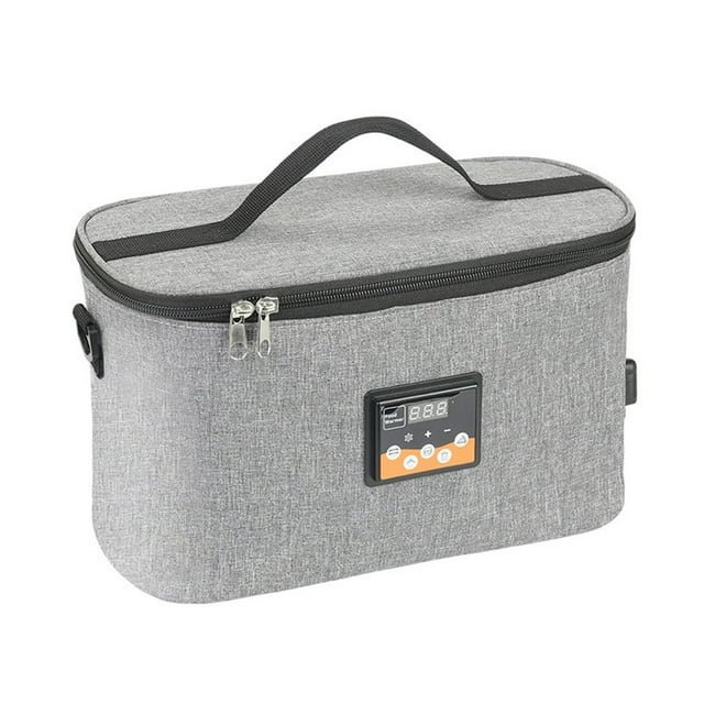 YOPTOP Portable Oven Car Food Warmer Mini Oven with Digital Display Temperature Preset 8L Electric Car Heating Lunch Box for Road Trip Camping Picnic O