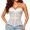 White, variant on Women's Mesh Fishbone Boned Corset Bustier, Breathable Tight Fit Waist Cinching Camisole Tank Top Hourglass Shapewear White XL