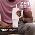 thumbnail image 4 of Elemental Commuter 40 oz Tumbler with Handle and Straw Lid | Travel Coffee Mug Spill Resistant | Insulated Cup Stainless Steel Tumblers for Water, Smoothies, Milkshake and More | White, 4 of 7