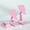 Pink, variant on Adjustable Phone & Tablet Stand, Foldable Desktop Holder Mount for iPhone, iPad & Smartphones, Anti-Slip, Multi-Angle Viewing, Black/White/Pink