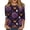 Cyan, variant on LNZGNM Halloween Shirt for Women Crewneck 3/4 Length Sleeve Tops Pumpkin Ghost Skull Graphic Party Loose Casual Blouses,Black(XXL)