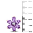 thumbnail image 2 of Everly Women's Amethyst 14k Rose Gold Earrings, 2 of 2