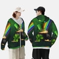 thumbnail image 4 of Kdxio St. Patrick's Day4 Print Women Men Sun Protection UPF 50+ Jackets Zip Up Long Sleeve Hoodie Hiking Lightweight with Pockets, 4 of 7