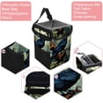 thumbnail image 2 of Crow Foldable Car Trash Bin with Lid, Leak-proof Mini Trash Can, Hanging Storage Bag for Car, 2 of 6
