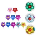 thumbnail image 6 of IDEANATEGRATE Decorative Flower Shaped Balloon Kit Assorted Color Aluminium Film 40 Pcs 23X19In, 6 of 8