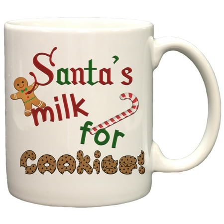 Santa's Milk For Cookies Christmas Holiday 11oz Coffee (Best Holiday Cookie Gifts)
