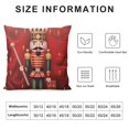 thumbnail image 5 of Pratyus Nutcracker Cane Detailed Modern Farmhouse Rustic Decorative Couch Pillow Cases with Zipper Home Decor Aesthetic Pillow Case 1PC 18x18in, 5 of 5