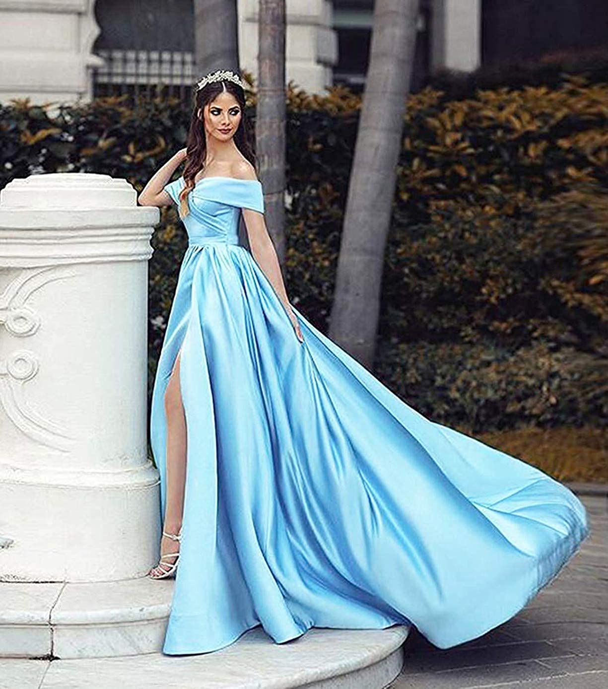 Women's Off Shoulder Formal Ball Gown 