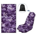 thumbnail image 5 of Xixirimido Purple Camo Butterfly Print Sweat Towel Car Seat Cover for Gym Workout Athletic Running Towel for Outdoor Sports Universal Auto Front Seat Protector for Trucks, SUV, 5 of 8