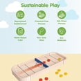 thumbnail image 3 of PlanToys® 2-in-1 Wooden Shuffleboard & Disc Flicking Game | Reversible Tabletop Game for Kids | Indoor Montessori Toy for Toddlers & Preschoolers | Eco-Friendly STEM Learning Game for Ages 3+, 3 of 9