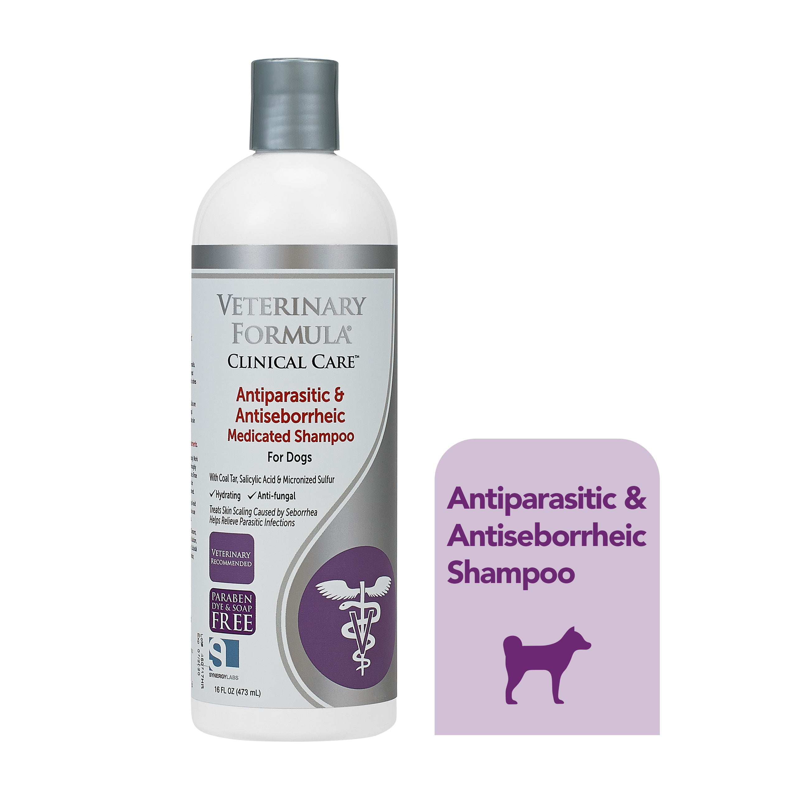 veterinary formula clinical care antiparasitic & antiseborrheic shampoo petco