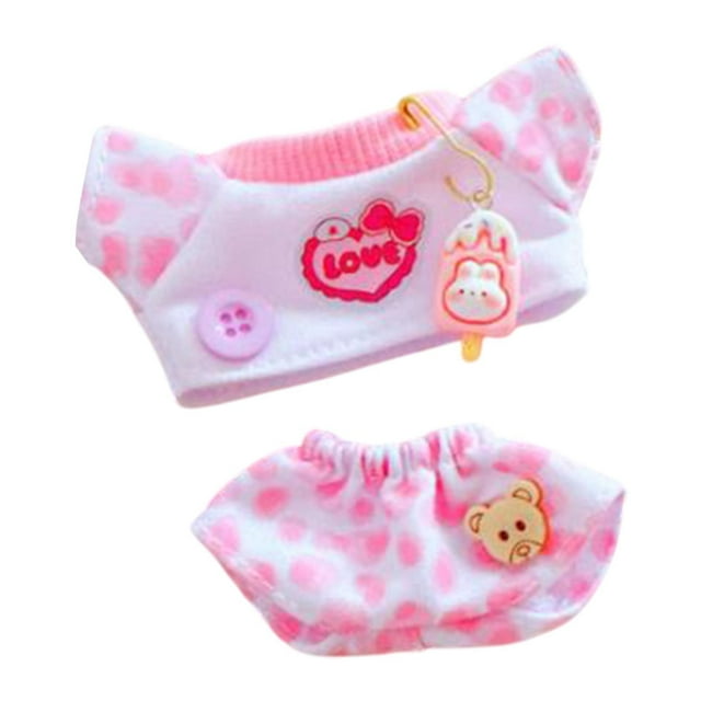 Ropa de muñeca CUTICAT Camisa de peluche y pantalones para muñecas 15 cm 17 cm