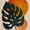 Boho Botanical Leaves III, variant on Elephant Stock Boho Botanical Leaves Iii Wall Art - Vertical Canvas Wall Art - Lobby Wall Decor - Floral And Botanical Canvas - Green And Orange Decor - 32" x 48"