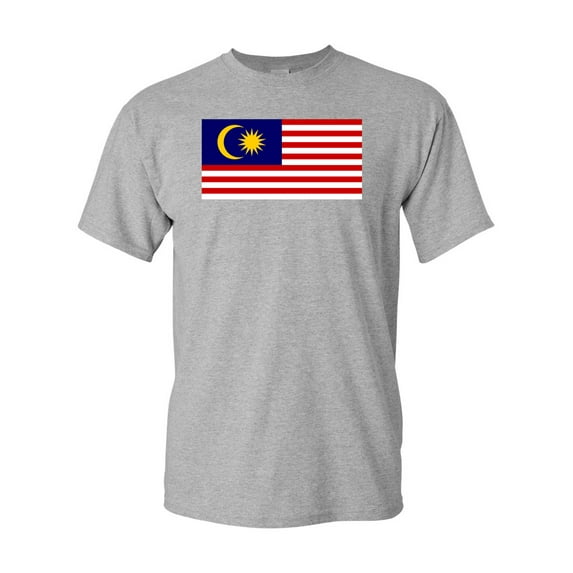 Malaysia Country Flag Adult DT T-Shirt Tee