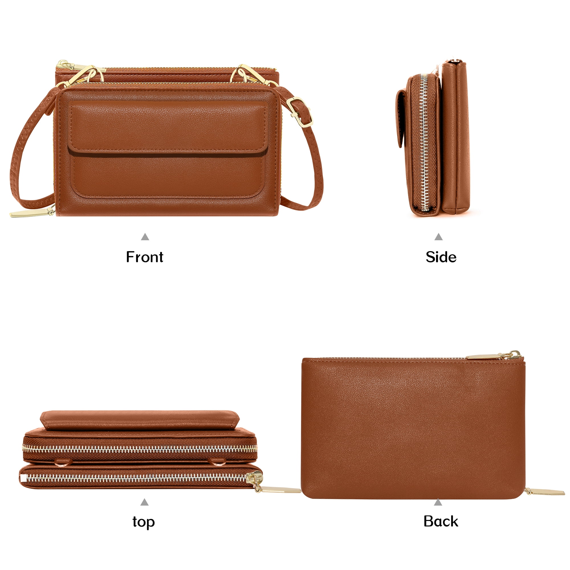 Badiya Small Crossbody Bag for Women Cell Phone Wallet Purse Mini Shoulder Handbags with Card Slots