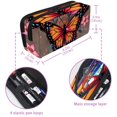 thumbnail image 5 of MUOOUM Pencil Case, Butterfly and Pink Floral Large Capacity Pencil Pouch Stationery Pen Bag, 5 of 7