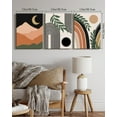 thumbnail image 3 of SHENIFY Abstract Boho Wall Art 12x16in3pcs Natural Framed Bohemian Wall Decor Prints Ready To Hang for Bedroom Office, 3 of 5