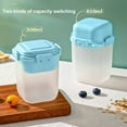 thumbnail image 4 of SHEIGUANNI On The Go Cereal Yogurt Cups with Lids and Spoon, Overnight Oats Container, Reusable Parfait Plastic Milk Jar Breakfast Crunch Granola Oatmeal Smoothie Snack Prep Bowl To Take Along Blue, 4 of 6