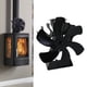 thumbnail image 2 of ventilador de la estufa de la chimenea Ventilador de chimenea de 6 Ventilador de estufa con calor para leña / quemador de leña / chimenea Ventilador de distribución de calor - Negro Magideal ventilador de la estufa de la chimenea, 2 of 6