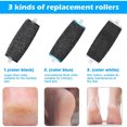 thumbnail image 4 of [10 Pieces] Replacement Rollers Compatible with Scholl Velvet Smooth, 3 Types of Coarseness, Pumice Refill Electric Foot File, for Electric Foot, 4 of 5