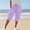 Purple, variant on Outfmvch Summer Pants for Women Capris Drawstring with Pockets Straight Wide Leg Cotton Linen Pants Womened Wide Leg Paper Bag Pants Cropped Linen Pants Women Linen Palazzo Trousers Black S-2XL