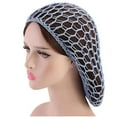 thumbnail image 4 of Women's Mesh Hairnets, Rayon Hairbands, Compatible with Crochet Sleeping Hairnets, 3 Pack, 4 of 5