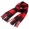 thumbnail image 2 of Bufanda de tela escocesa suave para niños Bufandas de sensación de cachemira Abrigo cálido de invierno Mantón elegante para niños Adepaton CJWUS-4007, 2 of 3