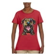 thumbnail image 3 of My Favorite Breed is The One In Need | Colorful Labrador Dog | Dean Russo Art Animal Lover Womens T-Shirt, Red, L, 3 of 5