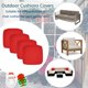 thumbnail image 5 of Funda de cojín para patio FLYMEI, impermeable, 2 paquetes de 55 x 50 x 10 cm, color rojo, 5 of 7