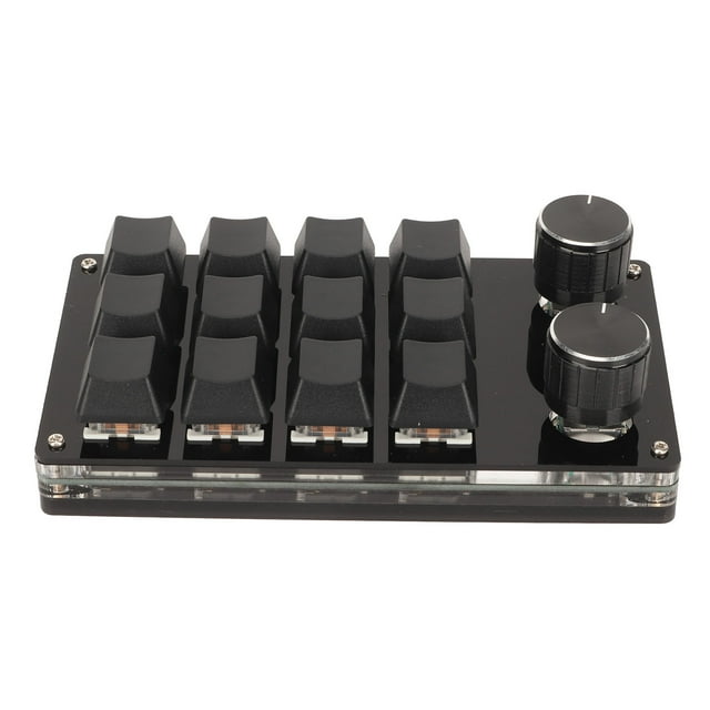 Clavier de Jeu Mini-Clavier 12 Touches, Clavier Programmable avec Bouton USB DIY pour Clavier Mécanique de Contrôle Industriel de Musique de Bureau