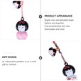 thumbnail image 3 of 2 piezas adorable muñeca japonesa llavero bolsa teléfono colgante llavero regalo, 3 of 6