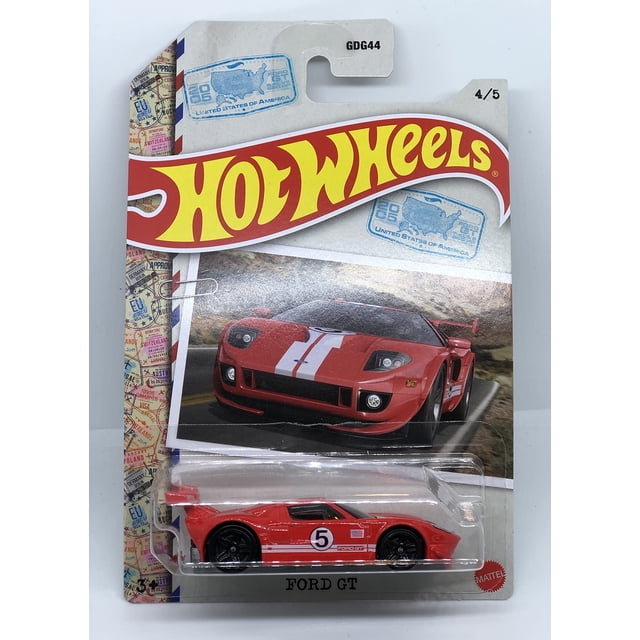 Auto de metal fundido Hot Wheels Ford GT rojo a escala 1:64, 2022