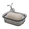 thumbnail image 5 of Unique Bargains 1 Pc Waterproof Soap Holder Rabbit Pattern Gray Soap Holder for Bathroom 5.51"x4.13"x1.65", 5 of 6