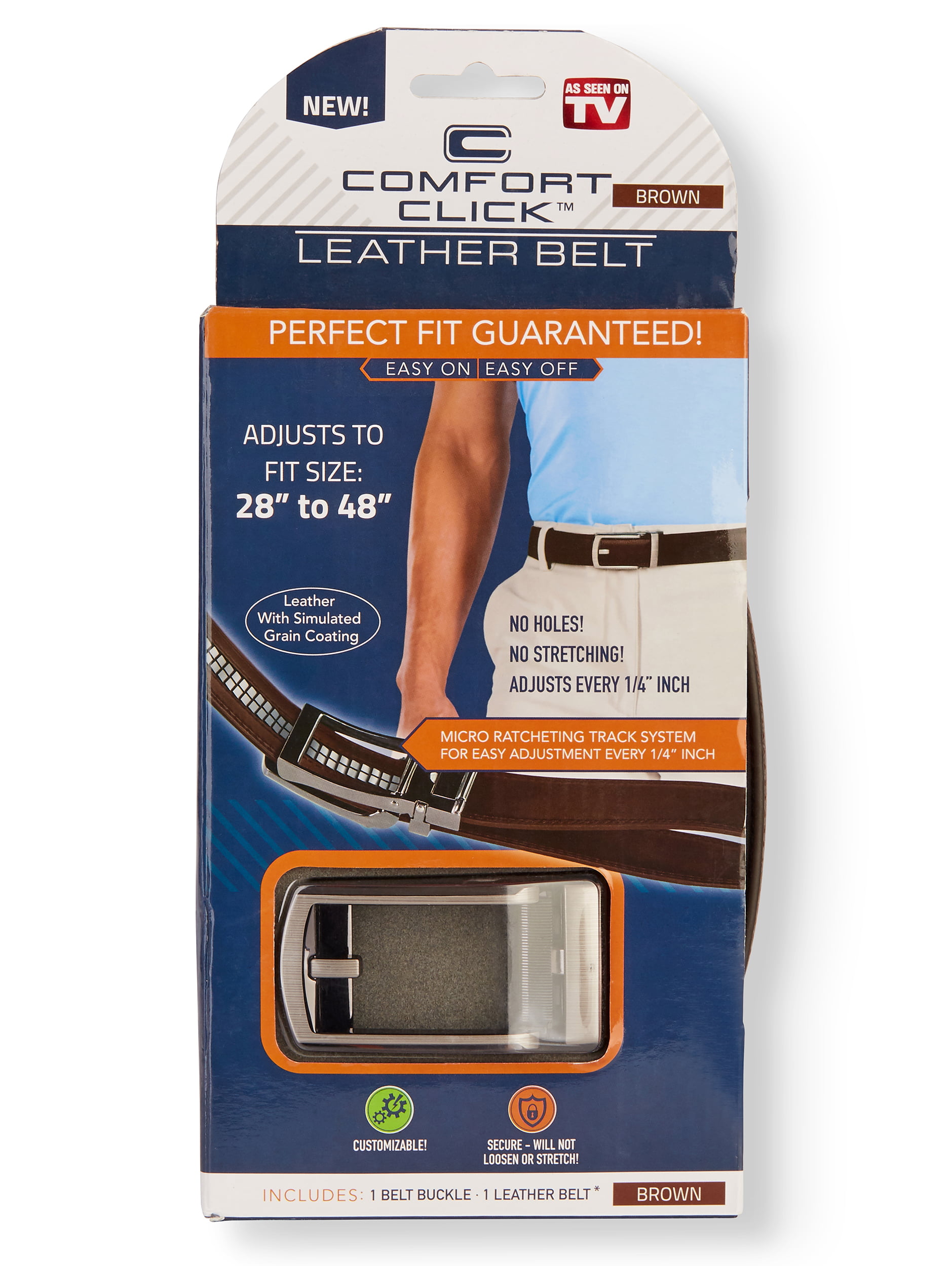 Men's Comfort Click Perfect Fit Adjustable Belt - As Seen On TV