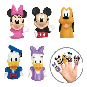 Disney Mickey Mouse & Friends Bath 5 Piece Finger Puppets, Unisex Bath Toy Finger Puppets for Toddlers