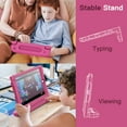 thumbnail image 4 of JETech Kids Case for iPad 9.7-Inch (6th/5th Generation, 2018/2017 Model) with Built-in Screen Protector, Shockproof Full-Body Handle Stand Tablet Protective Cover (Rose), 4 of 8