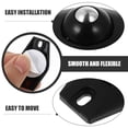 thumbnail image 3 of Luxshiny 8 Pcs Roues Noires Robustes avec Pivot pour Utilisation Pratique dans les Maisons, 3 of 8