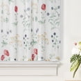 thumbnail image 3 of Martha Stewart Martha’s Garden Tier Set, Multicolor, Pole Top, Semi Sheer, Indoor, Adult, 2 Piece Set, 27" x 24", 3 of 6