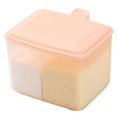 thumbnail image 2 of Pot à Épices en Plastique Portable 2 Compartiments avec Couvercle et Cuillère, 2 of 9