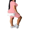thumbnail image 3 of Femmes Manches Courtes Slim T-shirts Shorts Pantalons Survêtements Sport, 3 of 6