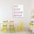 thumbnail image 3 of Stupell Industries Contemporary Eat Sleep Soccer Life Pastel Canvas Art, 24 x 30, by Marcus Prime, 3 of 7