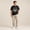 Black D, variant on men's Black Short Sleeve Crew Neck T-Shirt with Sun Moon Mountain Graphic, Casual Summer Outdoor Tee