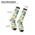 thumbnail image 5 of Balery Tropical Flowers Fun Novelty Socks Men'S Women'S Crew Socks Funny Crazy Novelty Socks Quirky And Cool Socks, 5 of 9
