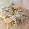 thumbnail image 3 of Pioneer Flower Floral Print Pattern Rectangle Tablecloth 60"x120", Waterproof Polyester Table Cloth, Wipeable Spillproof for Dining Camping Indoor Outdoor, 3 of 6