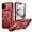 15 Plus - Red, variant on for iPhone 15 Plus Case with Screen Protector - Slide Camera Cover Protective Phone Case with Ring Stand, Heavy Duty Shockproof Rugged Bumper for iPhone 15 Plus Accessories Red