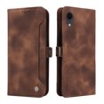 thumbnail image 4 of Mantto Case Compatible with iPhone XR, Luxury PU Leather Wallet Case with RFID Blocking Card Holder Kickstand Magnetic Closure Flip Slide Slot Case For iPhone XR,Brown, 4 of 14