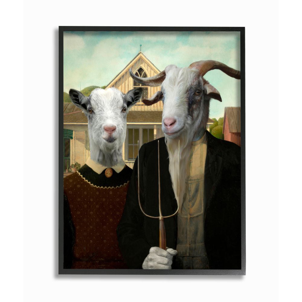 Goat Funny Farm Animal Farmhouse Photo Art Home Wall Decor Matted Picture Print