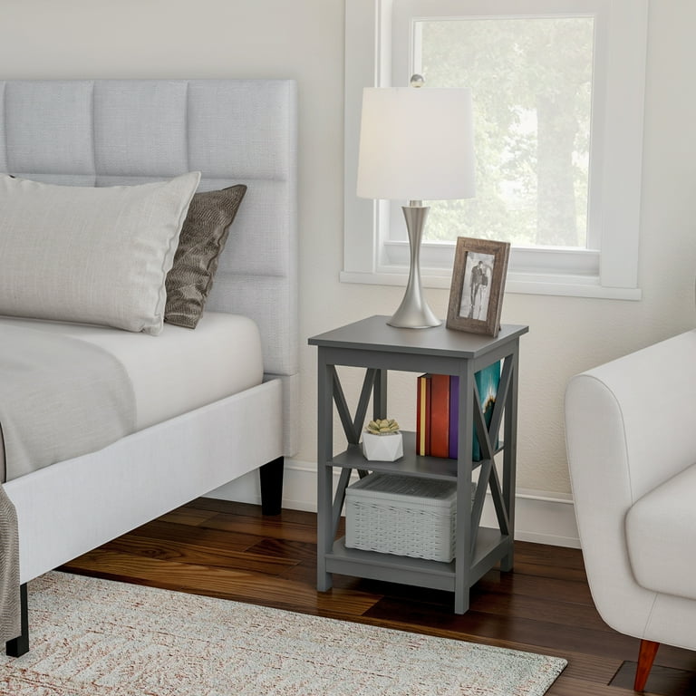 Gray living room end tables discount